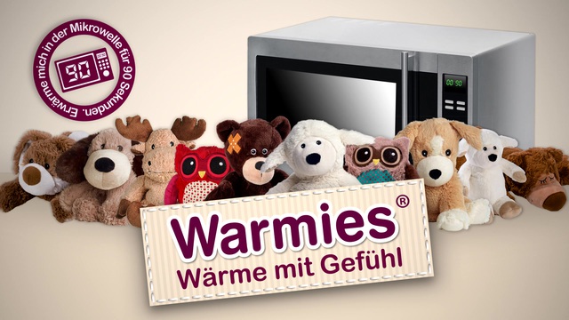 Baby Spielzeug Wärmestofftier Wärmetier Minis LIEGENDER BÄR von Warmies 