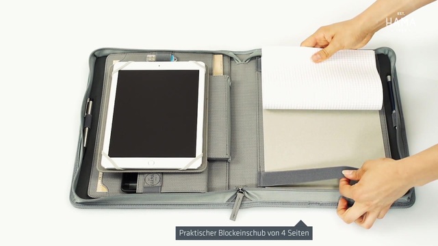 Hama 3in1 Tablet-Organizer A4 Tasche Case Schutz-Hülle Mappe 9,7" 10" 10,1 10,2" 