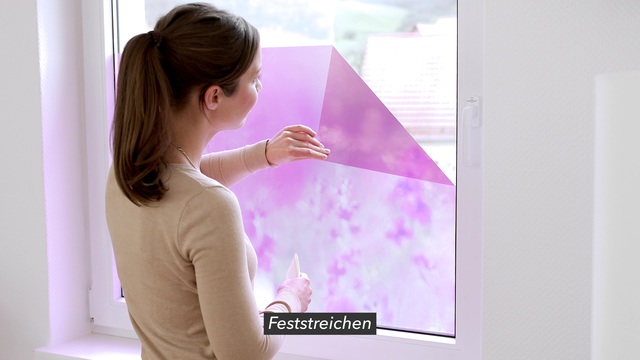 Sichtschutz Lichtblick Fensterfolie selbstklebend Ombre petrol