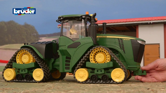 Traktor mit Doppelreifen und Pflug,Bauernhof Spielzeug Licht & Sound,38 cm NEU 